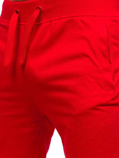 Men's Sweat Shorts Red Bolf K10002