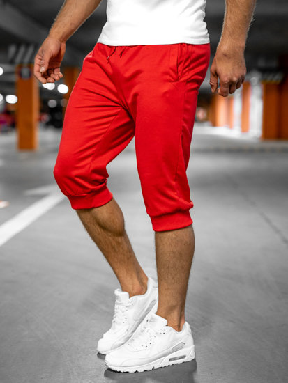 Men's Sweat Shorts Red Bolf K10002