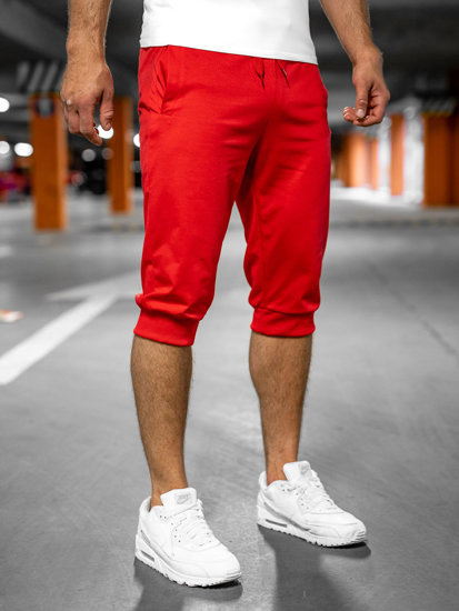 Men's Sweat Shorts Red Bolf K10002