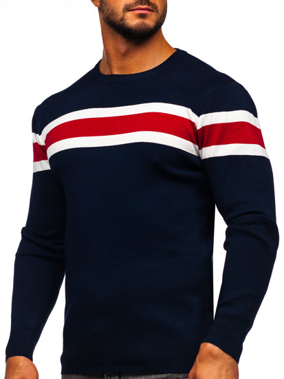 Men's Sweater Navy Blue Bolf H2108