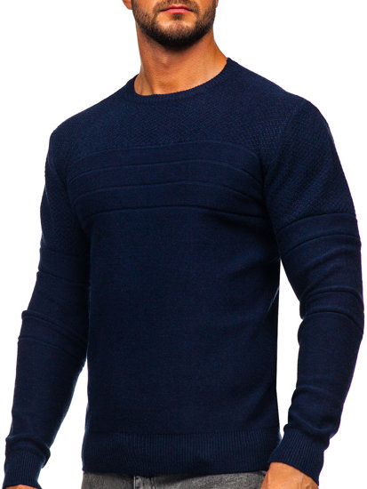 Men's Sweater Navy Blue Bolf SL15-2318