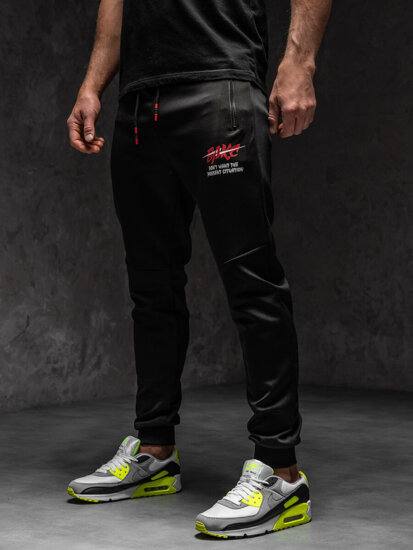 Men's Sweatpants Black-Red Bolf K50005A1