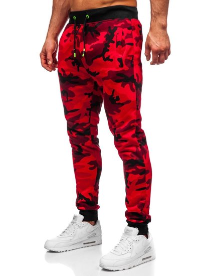 Men's Sweatpants Camo-Red Bolf KZ15