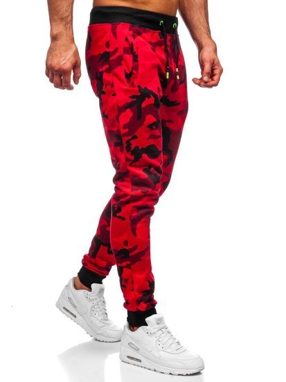 Men's Sweatpants Camo-Red Bolf KZ15