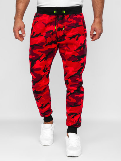 Men's Sweatpants Camo-Red Bolf KZ15B