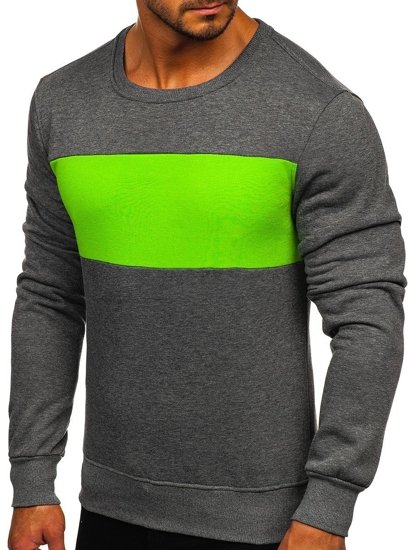 Men's Sweatshirt Graphite-Green Bolf 2021