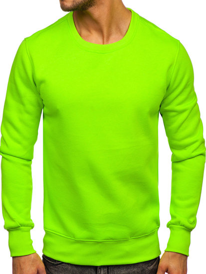 Men's Sweatshirt Green-Neon Bolf 2001