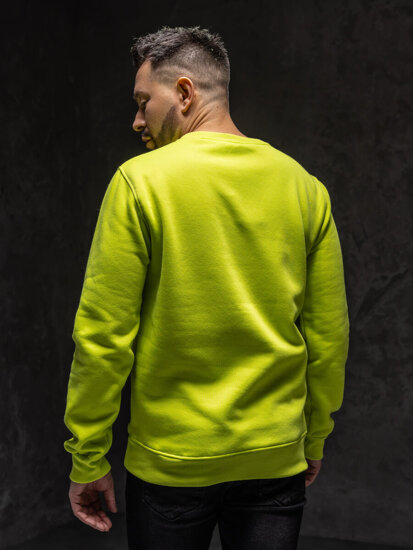 Men's Sweatshirt Green-Neon Bolf 2001A1