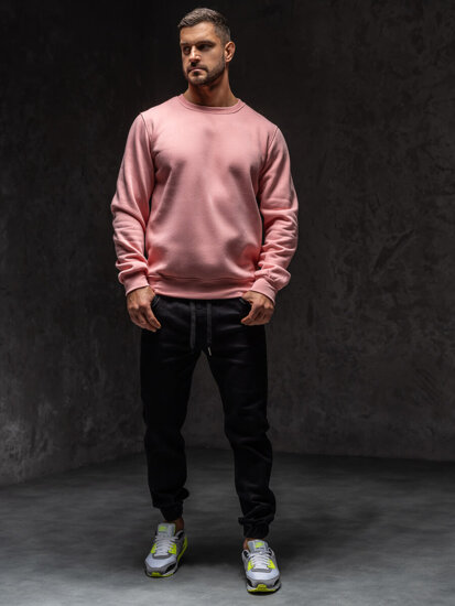 Men's Sweatshirt Light Pink Bolf 2001A1