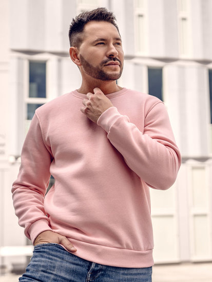 Men's Sweatshirt Light Pink Bolf 2001A2