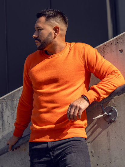 Men's Sweatshirt Orange Bolf 2001A