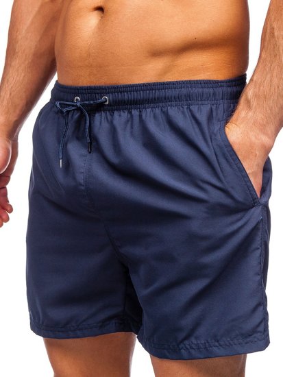 Men's Swimming Shorts Navy Blue Bolf YW07001