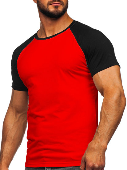 Men's T-shirt Red-Black Bolf 8T82