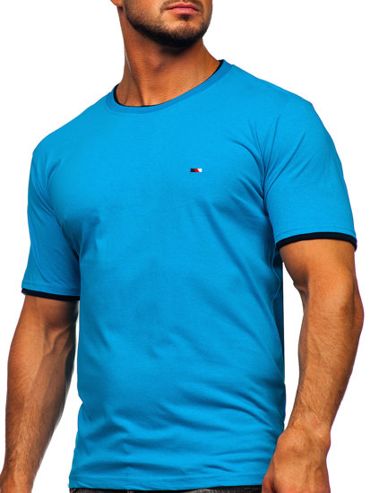 Men's T-shirt Turquoise Bolf 14316