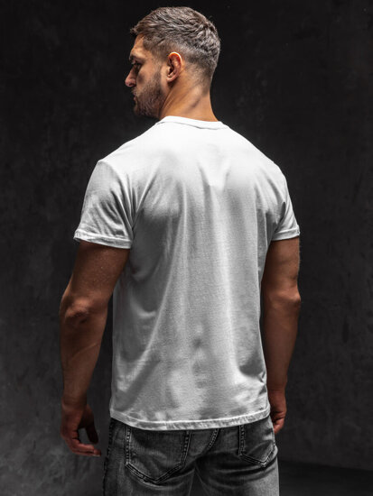 Men's T-shirt with Sequins White Bolf KS2108