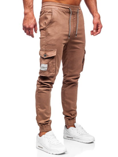 Men's Textile Cargo Joggers Brown Bolf KA9233