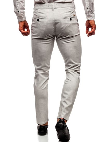 Men's Textile Chino Pants Beige Bolf 0015