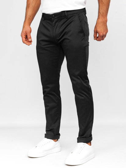 Men's Textile Chino Pants Black Bolf KA9810