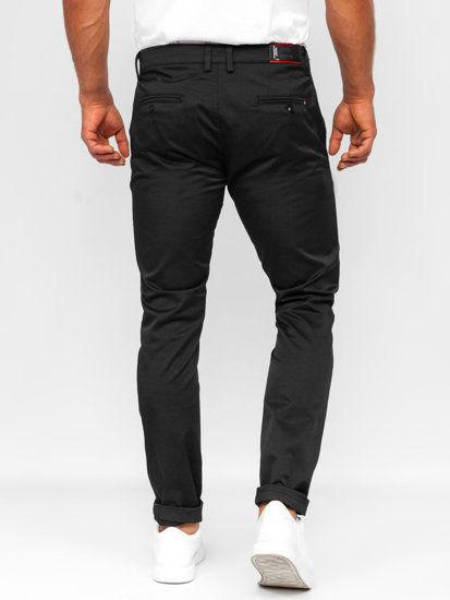 Men's Textile Chino Pants Black Bolf KA9810