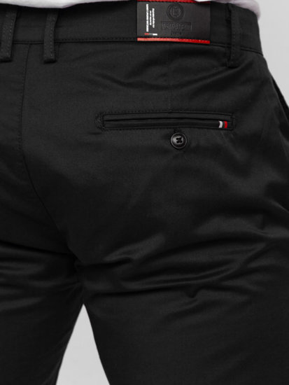 Men's Textile Chino Pants Black Bolf KA9810