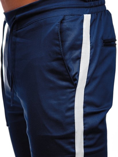 Men's Textile Joggers Navy Blue Bolf 0013