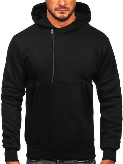 Men's Thick Hoodie Black Bolf 02