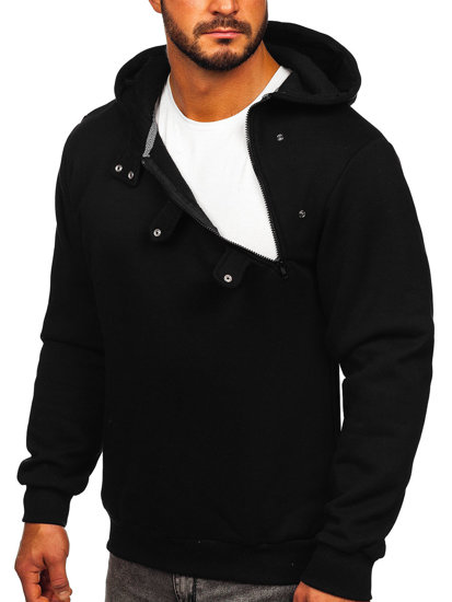 Men's Thick Hoodie Black Bolf 06