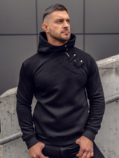 Men's Thick Hoodie Black Bolf 06A