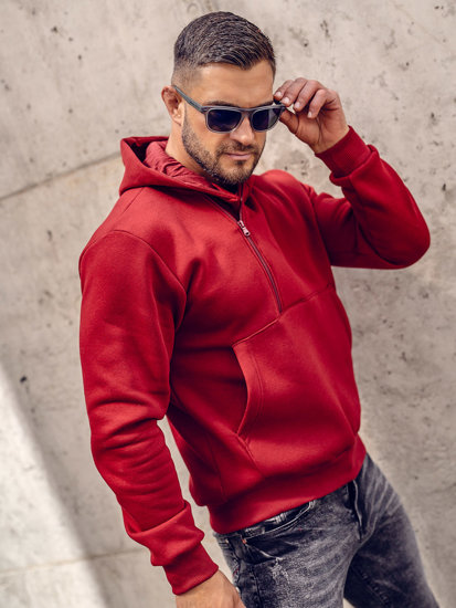 Men's Thick Hoodie Claret Bolf 02A