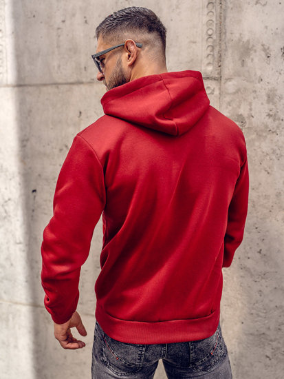 Men's Thick Hoodie Claret Bolf 02A