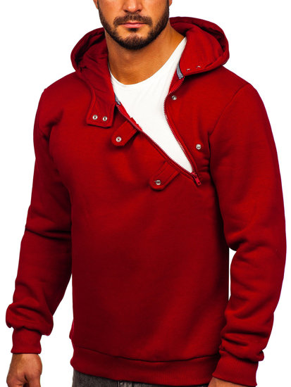 Men's Thick Hoodie Claret Bolf 06