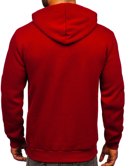 Men's Thick Hoodie Claret Bolf 06