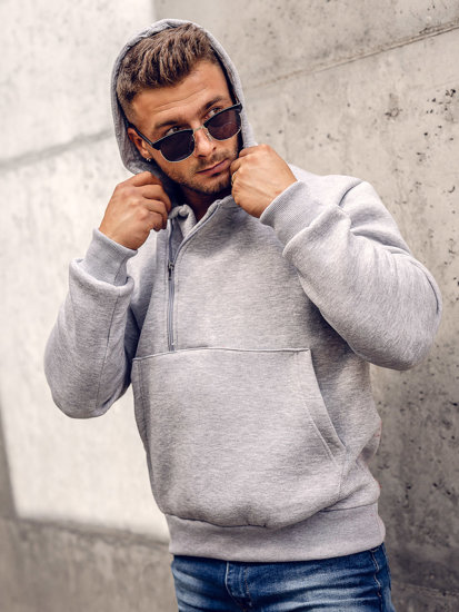 Men's Thick Hoodie Dark Grey Bolf 02A