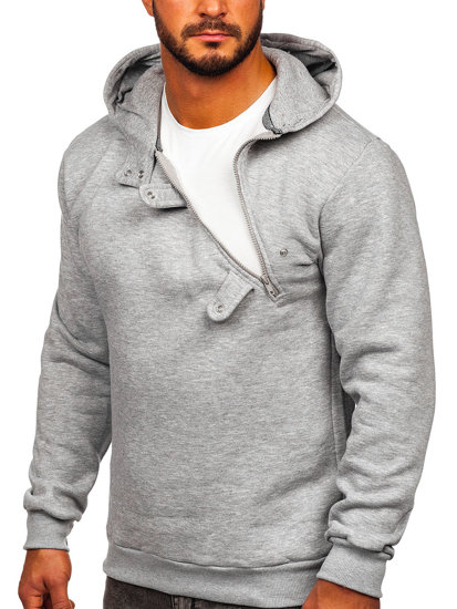 Men's Thick Hoodie Dark Grey Bolf 06