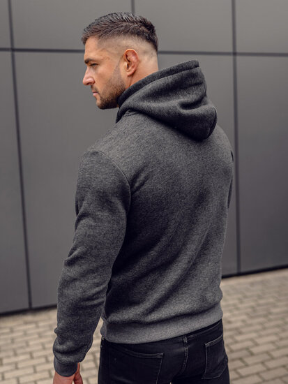 Men's Thick Hoodie Graphite Bolf 06A