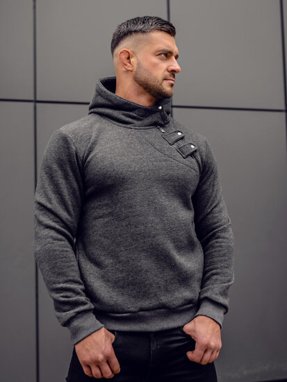 Men's Thick Hoodie Graphite Bolf 06A