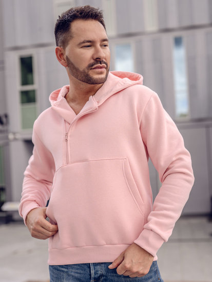 Men's Thick Hoodie Light Pink Bolf 02A