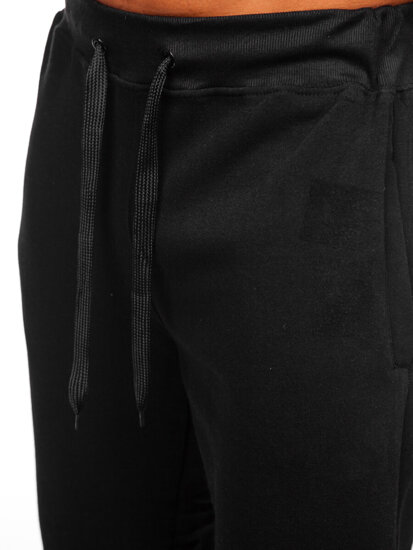 Men’s Thick Jogger Sweatpants Black Bolf MS002