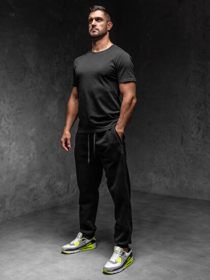 Men’s Thick Jogger Sweatpants Black Bolf MS002A1