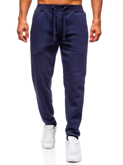 Men’s Thick Jogger Sweatpants Navy Blue Bolf MS002