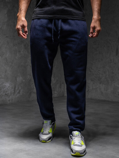 Men’s Thick Jogger Sweatpants Navy Blue Bolf MS002A1