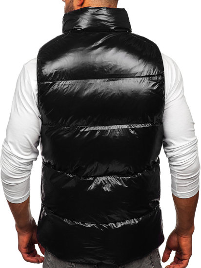 Men's Thick Quilted Gilet Black Bolf 9968