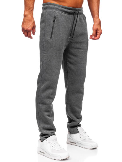 Men’s Thick Sweatpants Anthracite Bolf JX6212