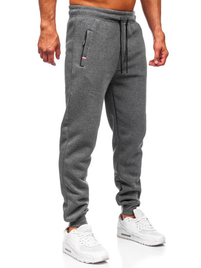 Men’s Thick Sweatpants Anthracite Bolf JX6217