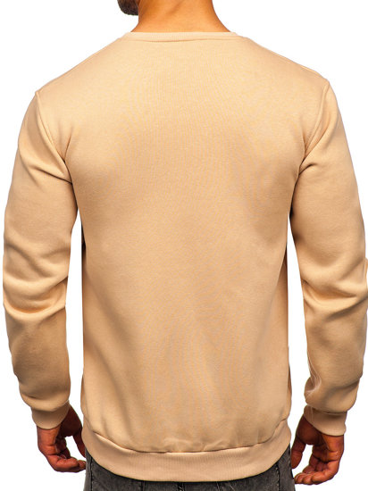 Men's Thick Sweatshirt Beige Bolf 2001