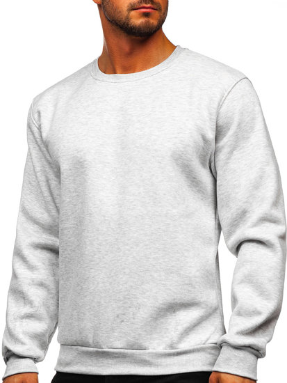 Men's Thick Sweatshirt Light Grey Bolf 2001