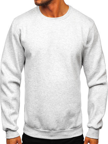 Men's Thick Sweatshirt Light Grey Bolf 2001