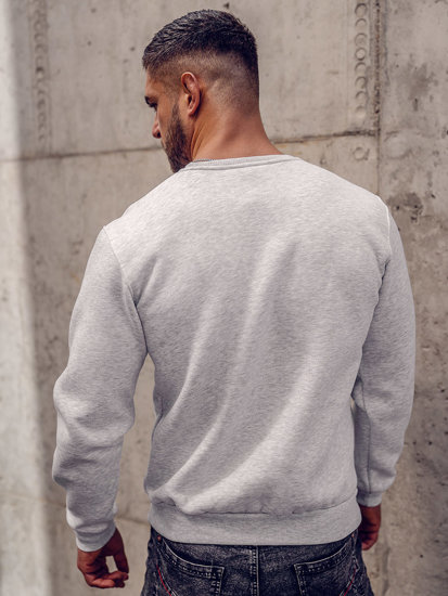 Men's Thick Sweatshirt Light Grey Bolf 2001A