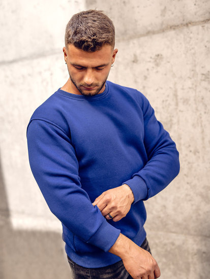 Men's Thick Sweatshirt Royal Blue Bolf 2001A