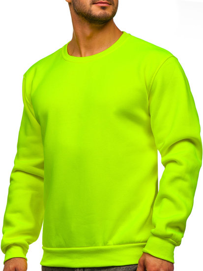 Men's Thick Sweatshirt Yellow-Neon Bolf 2001